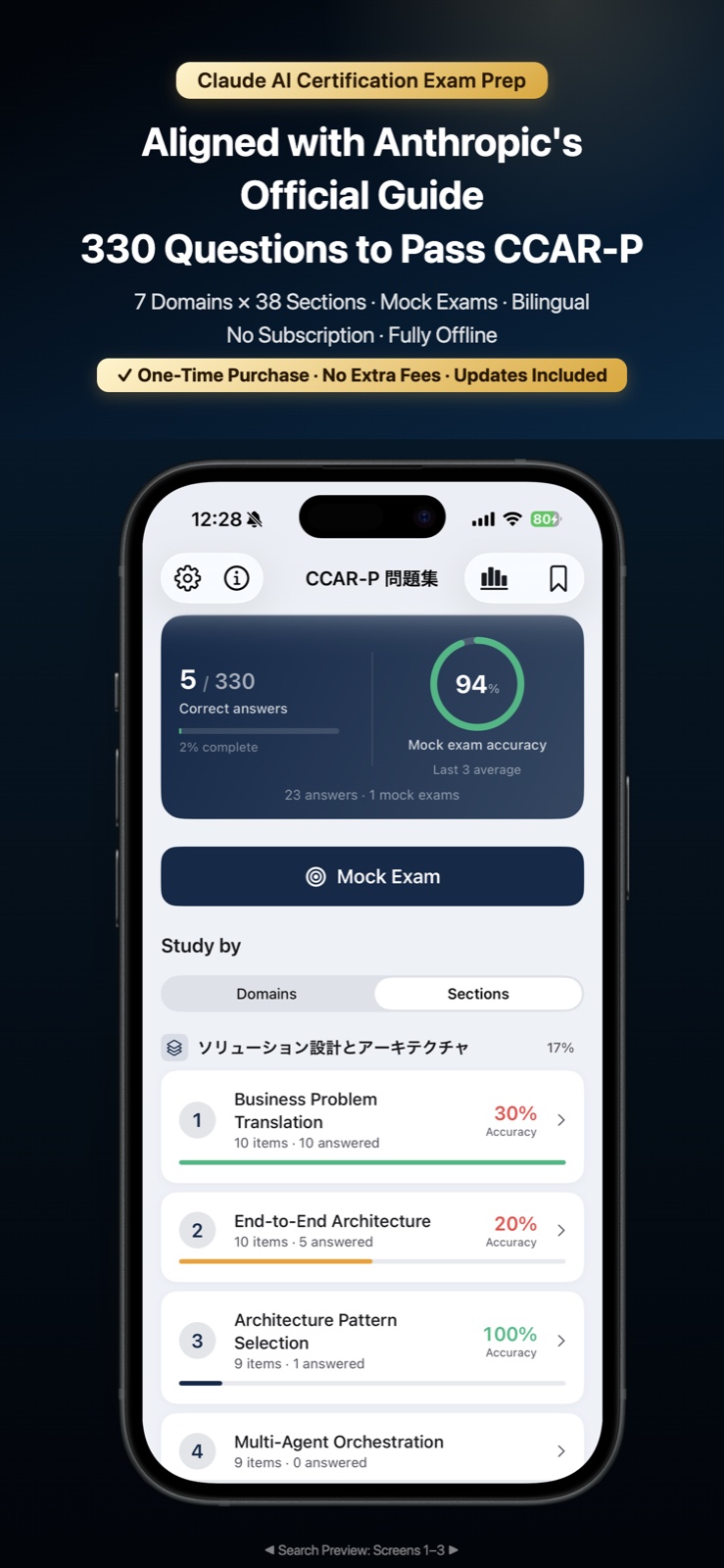 App Store artwork for the CCAR-P Exam Prep app